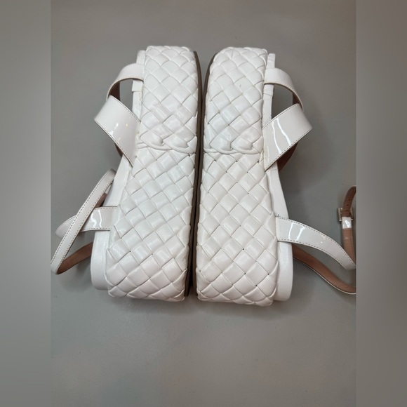 Pollini White Wedge Sandals – Size 7 – Made in Italy - Picture 9 of 17